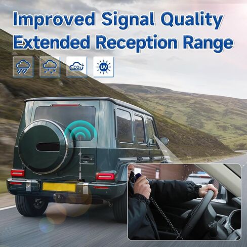 Bingfu Vehicle Mobile Ham Radio High Gain Antenna Dual Band VHF UHF 136-174MHz 400-470MHz Amateur Radio Anti-Rust Antennas for Car Truck Ham Radio Two Way Radio Marine VHF Radio in Kuwait