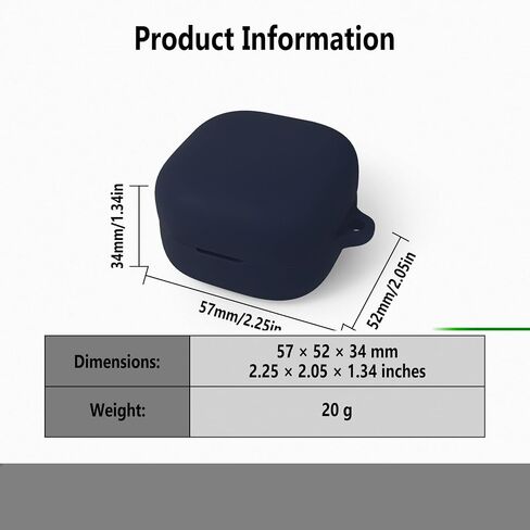 Geiomoo Silicone Case for Sony LinkBuds Open, Protective Cover with Carabiner (Luminous Green) in Saudi Arabia