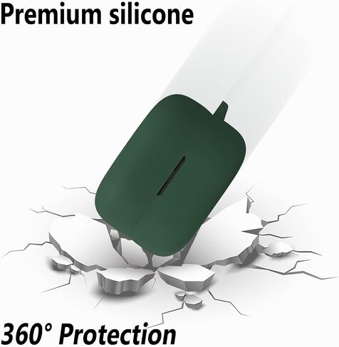 Geiomoo Silicone Case for Sony LinkBuds Open, Protective Cover with Carabiner (Luminous Green) in Saudi Arabia