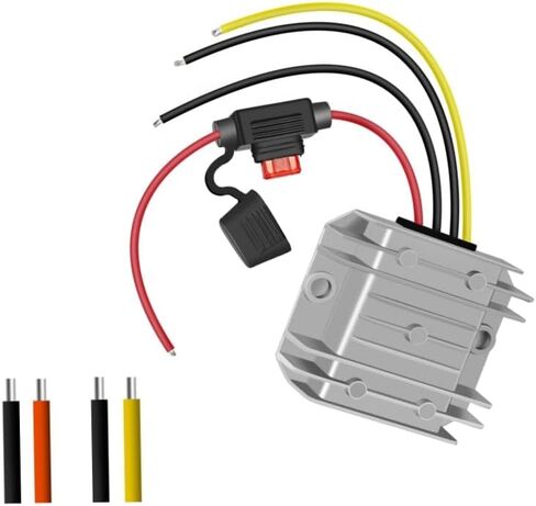 YRDZXG12V/24V to 5V10A 50W Buck Converter with Fuse Voltage Regulator Voltage Reducer Power Converter Waterproof Transformer Electric Power converters in Kuwait