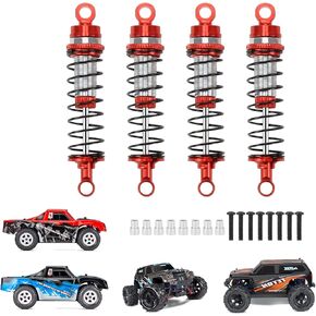 RCAWD Shock Absorber for LaTrax Teton & Desert Prerunner 1/18 Scale 4WD Monster Truck Upgrades, Adjustable Front Rear RC Shocks Damper Parts for #7660, 76064-5, 76054-1,#76054-5 Blue