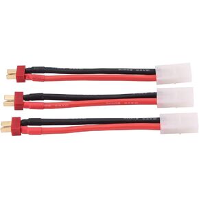 3pcs t-plug male لتوصيله لصالح محول موصل Tamiya الكبير 12 سلك (C69-3)