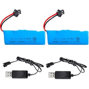 2 حزمة 3.7V 1500MAH LI-ION RC CAR بطاريات CAR قابلة لإعادة شحنها من أجل RC STUNT CAR RC TRUCTS صغيرة RC قارب RC REMOTE CARS E35 DE38 DE40 DE55 TB202 TM141 TRUCKS مع USB مع USB