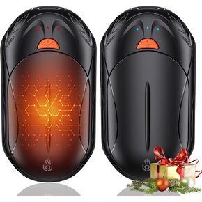 AI Hand Warmers Rechargeable, 2 Packs 6000mAh Portable Pocket Warmer, 20Hrs Long Heating Electric Hand Warmers, Suitable Outdoor Sports, Camping, Hunting, Golf, Warm Gifts Christmas, Men,Women