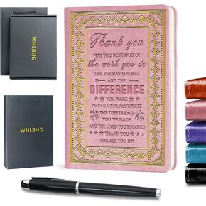 Thank You Gift May You Be Proud of the Work You Do Notebook Appreciation Gifts Employee Boss Pastor Volunteer Nurse Doctors Teacher Coworkers,1 Pack (Pink), (May You-Pink)