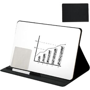 Portable Small Whiteboard, Reusable Dry Erase Board with Stand with Marker Wipe Cloth Magnetic Dry Erase Board Mini Desktop White Board for Children's Drawing Office Meeting Business Home