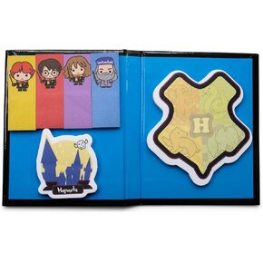 Harry Potter Chibi أحرف لزجة الملاحظة ومجموعة Table Tab Box | عمل مذكرة ورقة القرطاسية ورقة ، اللوازم المدرسية المنزلية لأعمال الكلية | هدايا العالم والمقتنيات السحرية