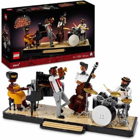 LEGO® Ideas Jazz Quartet 21334 Building Kit ؛ نموذج البناء واللعب للبالغين مع شغف بالموسيقى