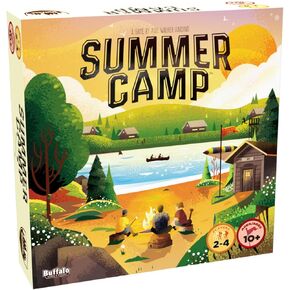Buffalo Games - Summer Camp - Competative Family Game Night Game - Deck Building Racing Game - Classic Summer Camp Activities - Ages 10 and Up
