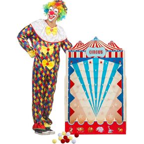 Fulmoon Carnival Game Circus Theme Party Game Disk Drop Game with 8 Disks Fun Wood Family Board Game for Carnival Party Decorations Birthday Party Supplies Activities(15.7 x 10 Inch) in Kuwait