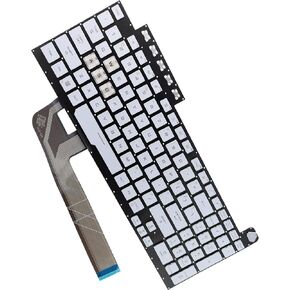 Deal4GO Black US-INTL QWERTY White Letter Backlit Keyboard Replacement for ASUS FX506 FA506 FX706 FA706 FA506IH FX506HF FX506LH FX706LI FA706IH