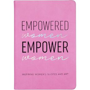 Journal Notebook Eccolo للنساء ، مجلة الكتابة ، مجلة مرشدة مع اقتباسات التمكين والفن من قبل النساء ، غطاء فليكسى ، تصميم مسطح ، مجلة مبطنة ، 256 صفحة (Pink ، 6x8 بوصة)