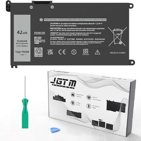 42Wh WDX0R Laptop Battery Replacement for Dell Inspiron 15 13 5000 7000 Series 5568 5567 5570 7579 7378 5567 7573 5565 5379 5378 Latitude 3180 3380 3590 3490 3340 Vostro 5581 5468 P69G 3CRH3 WDXOR