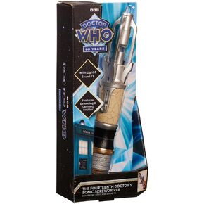 14th Sonic Screwdriver Dr.Whoss Cosplay with LED Light Sound Magic Wand Stick Funny - Toy Figure, Small, White