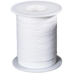 200 Foot 24 Ply Cotton Braided Candle Wick Spool Braided Candle Thread Woven Candle Wicks Roll for Candle DIY Candle Making