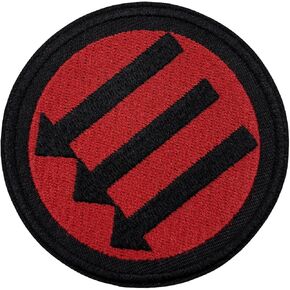 3" Anti facist Anti Nazi Embroidered Iron on Patch