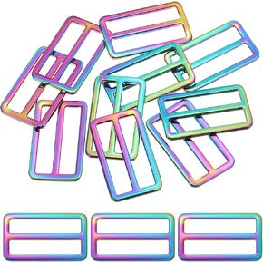 PATIKIL FLAT METAL SLIDE BOCKLE TRI-GLIDE تمرير حزام حزام حزام حزام