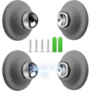 WKZO 2 Pack Stopper Universal Strong Magnetic Door Stopper ، 1.9 في الفولاذ المقاوم للصدأ صيد الباب الثقيل للحفاظ