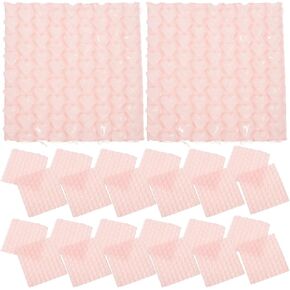 60pcs وردي على شكل قلب ، وملاءات الفقاعة على شكل قلب ، و 10 × 10 سم ، وورق تغليف ، أكياس ، أكياس ، أكياس بريسية ، لتخزين الشحن المتحرك ،