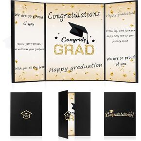 التخرج دفتر ضيوف 2025 فئة زخارف التخرج من الذهب الأسود من 2025 تخرج التخرج الأسود كتاب التخرج دفتر الزوار هدايا الخريجين لوحة تسجيل الخريج لصالح حفل ​​التخرج in Kuwait