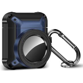 for AirPods Case AirTag Case, Camera Design AirPods 2 & 1 Hard Cases for Women Men with Keychain, Shockproof Military Protective Cover Wireless Charging for Apple AirPods 2nd /1st Generation -Purple