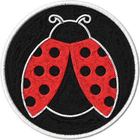 Ladybug Patch for Clothes – Embroidered Iron on Patch for Backpack Jacket - Fabric Patches for Clothes Souvenirs & Gifts for Animal Lovers ID45095