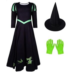 الكلاسيكية Witch Glinda Elphaba Costume for Girls Halloween Dress Up Up