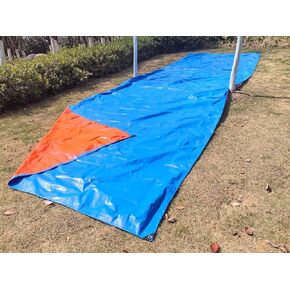 32.8ft × 9.8 قدم ماء في العشب والانزلاق القنب مع 22 جهاز كمبيوتر مكون من المخاطر المعدنية للبالغين والمراهقين في العشب شريحة مقاومة للماء للخدمة الصيفية في الهواء الطلق.
