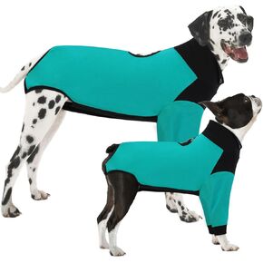 KOESON Dog Recovery Sleeve Front Leg, Pet Recovery Suit for Female Male Dogs to Stop Licking, Long Sleeve Dog Wound Cover, Pet Spay Recovery Onesie for Wound Heal Care, Collar Cone Alternative
