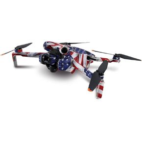 MightySkins Skin Compatible with DJI Mini 4 Pro - Patriot | Protective, Durable, and Unique Vinyl Decal wrap Cover | Easy to Apply, Remove, and Change Styles