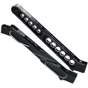 Palumma Metal الخلفية الخلفية الدعم هيكل الدعم من أجل Arrma 1/7 Limitless V2 Speed ​​Bash Roller-ARA7116V2 أجزاء الترقية (أسود)