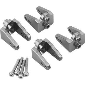 جبل مقعد لامتصاص الصدمات العلوي من الألومنيوم لـ LOSI MINI LMT 1/18 Monster Truck Metal Brackets Prackets (Titanium)