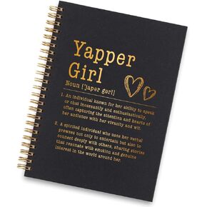 Vizuzi Yapper Girl Definter Definter Spiral Note ، Funny Gag Edergination Noteborts for Women ، Waworke ، Hofference ، Leader ، Boss Lady ، Work Besties Spiral Notebooks ZXW13