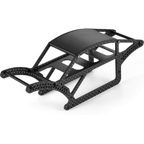 COOWOO RC Frame Girder, LCG Carbon Fiber Chassis Frame Girder Upgrade Parts for 1/18 TRX-4M RC Crawler Cars DIY Upgrades