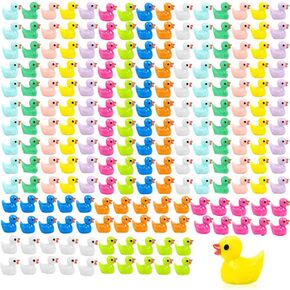 200 PCS MINI DUCKS 10 COLORS MINIATURE TECHS SHARMS ORNAMT POTTED MICRO FARY GARDEN