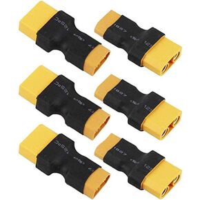 3pairs لا الأسلاك xt90 إلى XT60 قابس الذكور محول أنثى موصل لاسلكي متوافق مع شاحن بطارية RC FPV Drone Lipo NIMH