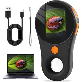 Crspexi Microscope, Digital Microscope,Holding Magnifying Glasses，2’’ IPS Eye-Protecting Screen,2 MP,4 Zoom Buttons,500x Magnification,8 LED Lights,Smaller and Lighter,Christmas,Birthday,Edu Gifts.