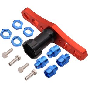 عجلات 17mm عجلات السداسي الأكمام أدوات تثبيت وجع و 12 مم إلى 17 مم من العجلات Hex محول المحول إزاحة تحويل ل 1/10 شاحنات سيارات RC خارج الطريق عربات التي تجرها الدواب 1/8 إطارات