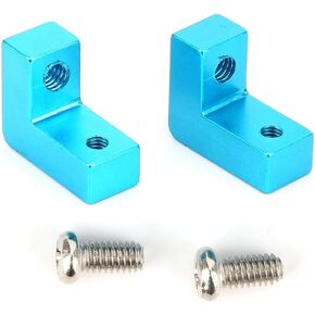 T أفضل لوحة RC Servo ، 2pcs الألومنيوم سبيكة الصمامات Mount for RGT 136100 1/10 RC CAR (الأزرق)