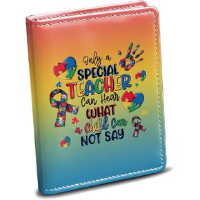 Autism Awareness Gift Autism Teacher Leather Journal Appreciate Gifts for Autism Mom Autism Puzzle Piece Lined Paper Diary (Journal-Autism Awareness)
