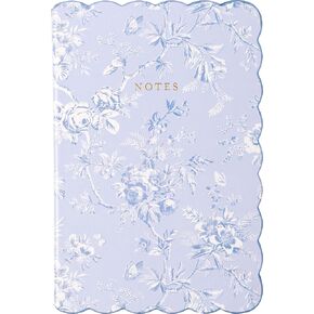 Laura Ashley English Garden Journal - 6 × 8 بوصة دفتر غلاف شاق مع حافة الأسقلوب ، 256 صفحة مبطنة ، حواف مذهب ، أغطية جلدية فو
