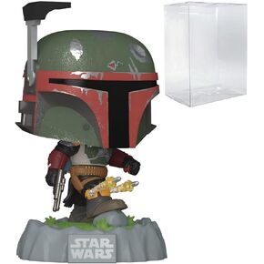 Pop Star Wars: Bounty Hunter - Boba Fett with Rockets Funko Vinyl Figure (مجمعة مع حالة واقي المربع المتوافق) ، متعدد الألوان ، 3.75 بوصة