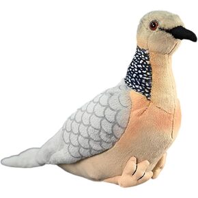 Dove Dove Plush - 9 '' Turtle Dove حيوان محشوة - لعبة وسادة فخمة ومسكنة - ألعاب الطيور اللطيفة للبنين والبنات