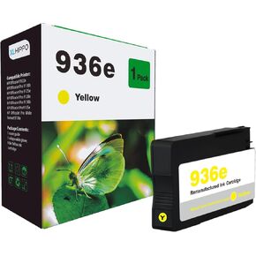 936e 936 Ink Cartridges Combo Pack Compatible for HP OfficeJet Pro 9125e 9135e 9128e 9110b 9130b Wide Format 9730e OfficeJet 9122e Printer (Black Cyan Magenta Yellow 4 Pack)