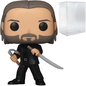 فيلم البوب: John Wick Chapter 4 - John Wick with Sword & Nunchucks Funko Vinyl Figure (مجمعة مع حالة واقي المربع المتوافق) ، متعدد الألوان ، 3.75 بوصة