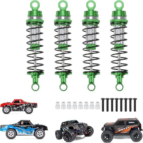 RCAWD امتصاص الصدمات لضربات الزعنفة TETON & DERSERT PRERUNNER 1/18 SCALE 4WD MONTER TRADSERS ، أجزاء مثبطات RC الخلفية الأمامية القابلة للتعديل لـ #7660 ، 76064-5 ، 76054-1 ، #76054-5 Blue Blue in Saudi Arabia