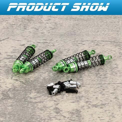 RCAWD امتصاص الصدمات لضربات الزعنفة TETON & DERSERT PRERUNNER 1/18 SCALE 4WD MONTER TRADSERS ، أجزاء مثبطات RC الخلفية الأمامية القابلة للتعديل لـ #7660 ، 76064-5 ، 76054-1 ، #76054-5 Blue Blue in Saudi Arabia
