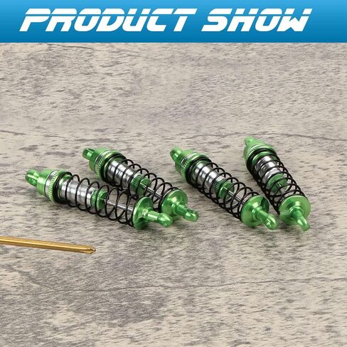 RCAWD امتصاص الصدمات لضربات الزعنفة TETON & DERSERT PRERUNNER 1/18 SCALE 4WD MONTER TRADSERS ، أجزاء مثبطات RC الخلفية الأمامية القابلة للتعديل لـ #7660 ، 76064-5 ، 76054-1 ، #76054-5 Blue Blue in Saudi Arabia