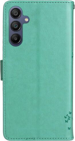 for Samsung Galaxy A16 5G Case Wallet for Women Man,PU Leather Tree Cat Flowers Embossed Wrist Strap Card Slots Pocket Kickstand Flip Protective Phone Case Cover for Samsung Galaxy A16 Blue in Saudi Arabia