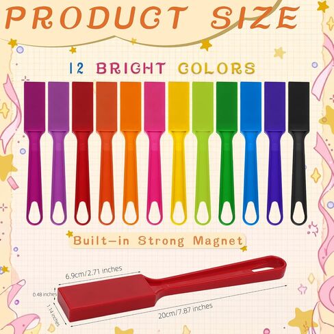 16 PCS Bingo Bingo Wand 7.87 بوصة متعددة الألوان Magnet Wand Magnet العصي جمع أداة لشرائح Bingo Clips المسامير إبر للأطفال تعلم العلوم العد الأنشطة التعليمية in Kuwait